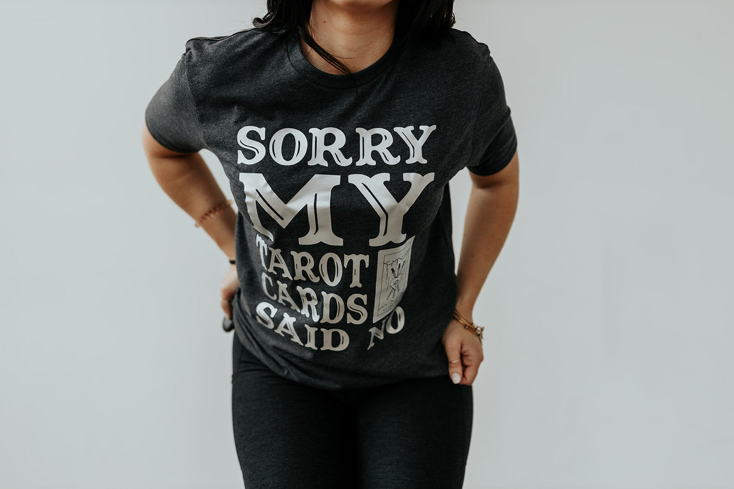 T-shirt-unisex-sorry-my-tarot-cards-said-no